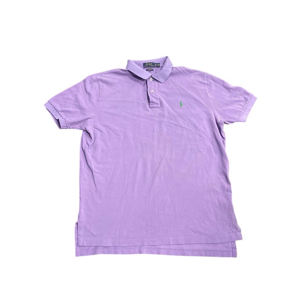 Polo Ralph Lauren Lavender Cotton Short Sleeve Polo Shirt SZ XL Classic Fit